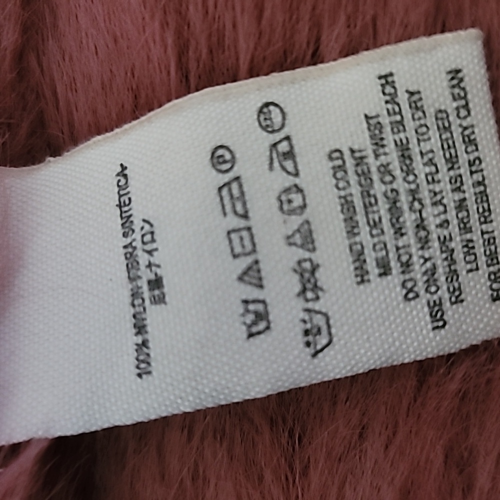 🐰 Free People Fuzzy Open Front Cardigan - Pink - Picture 12 of 15